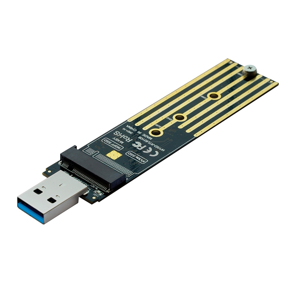 【M.2 USB Adapter 】 M2 SSD Adapter NVMe Enclosure M.2 to USB 3.1 Case for PCIE NGFF Key SSD Dual. 