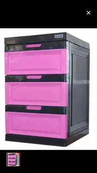 3 Door Plastic Drawer Baby Cupboard Storage Drawers Cloth