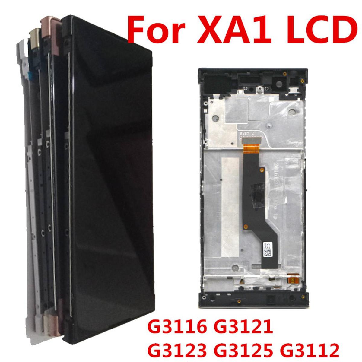 Display For Xperia LCD Touch with Frame For Xperia XA1 Screen Replacement LCD G3116 G3121