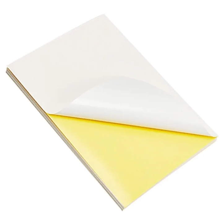 100pcs A4 21.0x29.7cm Shine Printable Self Adhesive Plain White Sticker Paper. 