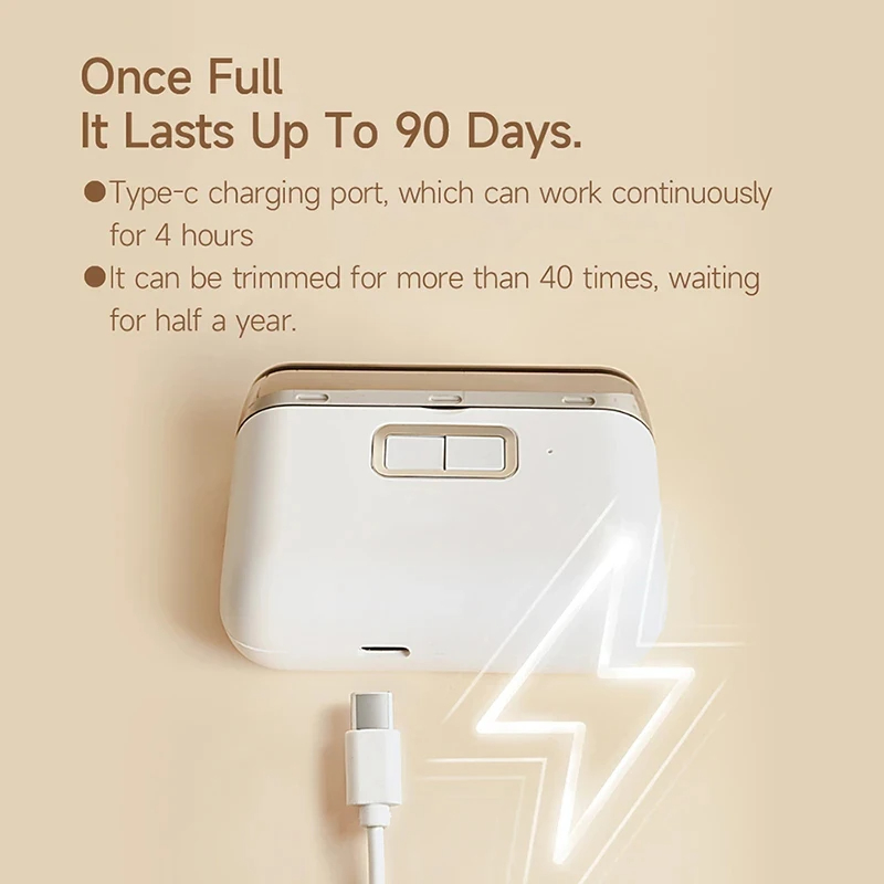 XIAOMI Mijia 2024 Smart Electric Nail Clipper with Light Rechargeble Automatic 2 in 1 Nail Trimmer Polishing Nail Grinding Care. 