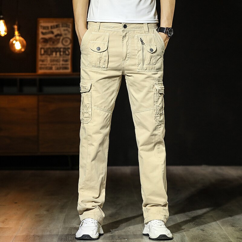 Men Cargo Pants Work Pants Brand Male 