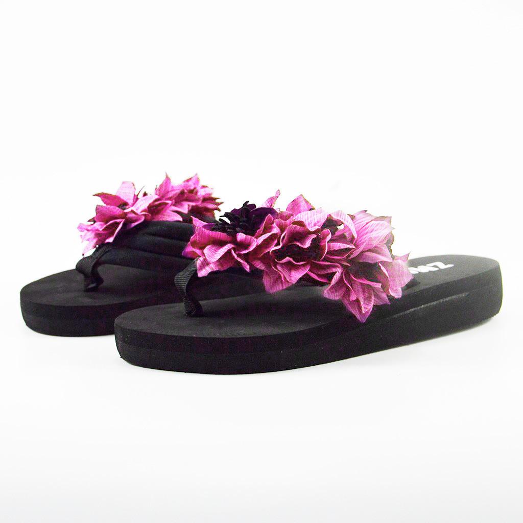 【BestGO】 Women Muffin Flat Bottom Slippers Sandals Home Bathroom Beach Flip Flops Shoes. 