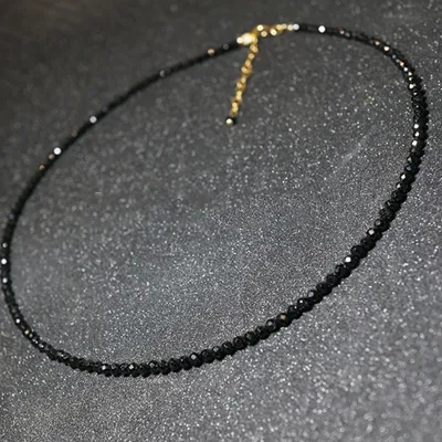 Ladies hot sale black necklaces