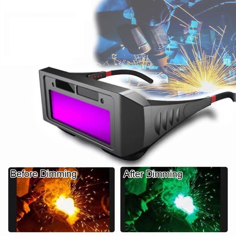 Automatic Photoelectric Welding Glasses Solar Powered Auto Eye Goggle