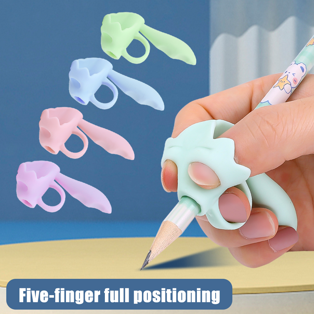 Five-Finger Children Writing Pencil Holder Kids Learning Practise Pen Aid Grip Posture Correction Device Child Writing Tools