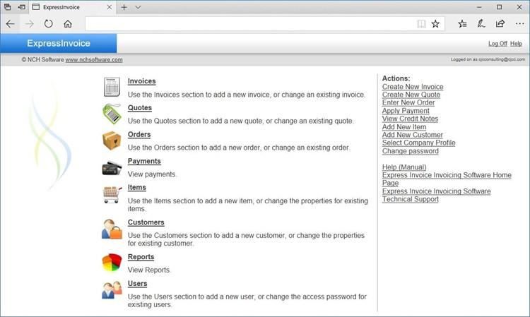 NCH Express Invoice Software. 