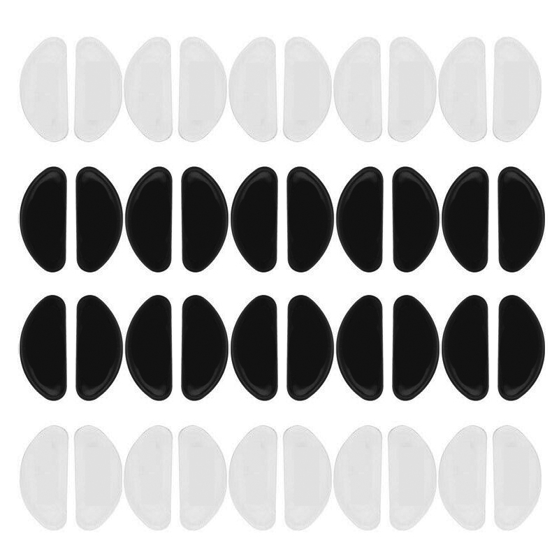 5 Pairs Pack Eyeglass Nose Pads / Anti-Slip Comfort Glasses Retainers / Self Adhesive Soft Silicone Nose Pads. 