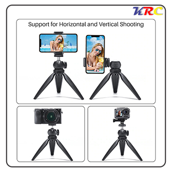 Portable Mini Tripod Stand with 360 Rotation BallHead Vlog Phone Tripod Selfie Stick for iPhone Huawei P30 Pro GoPro Hero 7/6/5. 