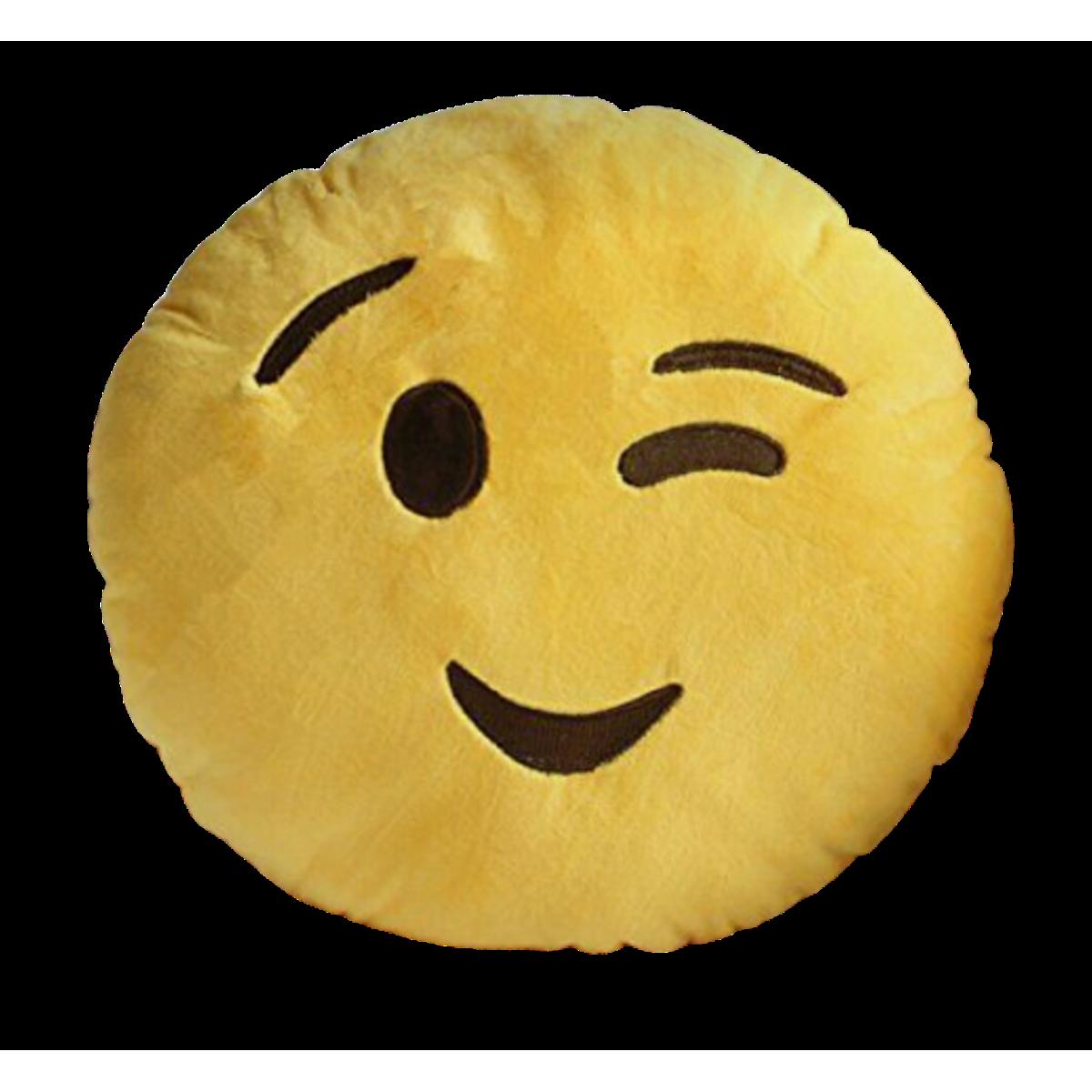 Emoji Cushion Smiling Face with Tongue, Savouring  Delicious food Emoji Cushion /pillow.