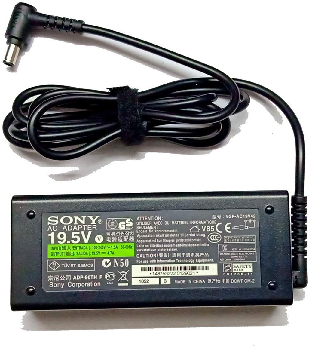 Sony Laptop Charger power Adapter Sony VAIO High Quality - 19.5V 4.70A 90W   6.5*4.4mm. 