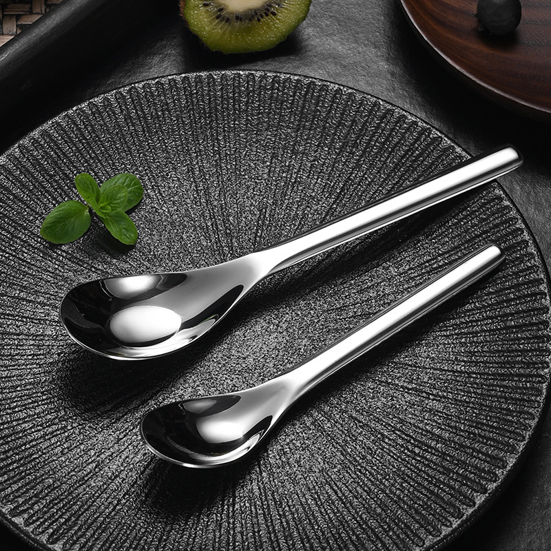 Stainless Steel Thickening Spoon Creative Long Handle Hotel Hot Pot Spoon Soup Ladle Home Kitchen Essential Tools. 