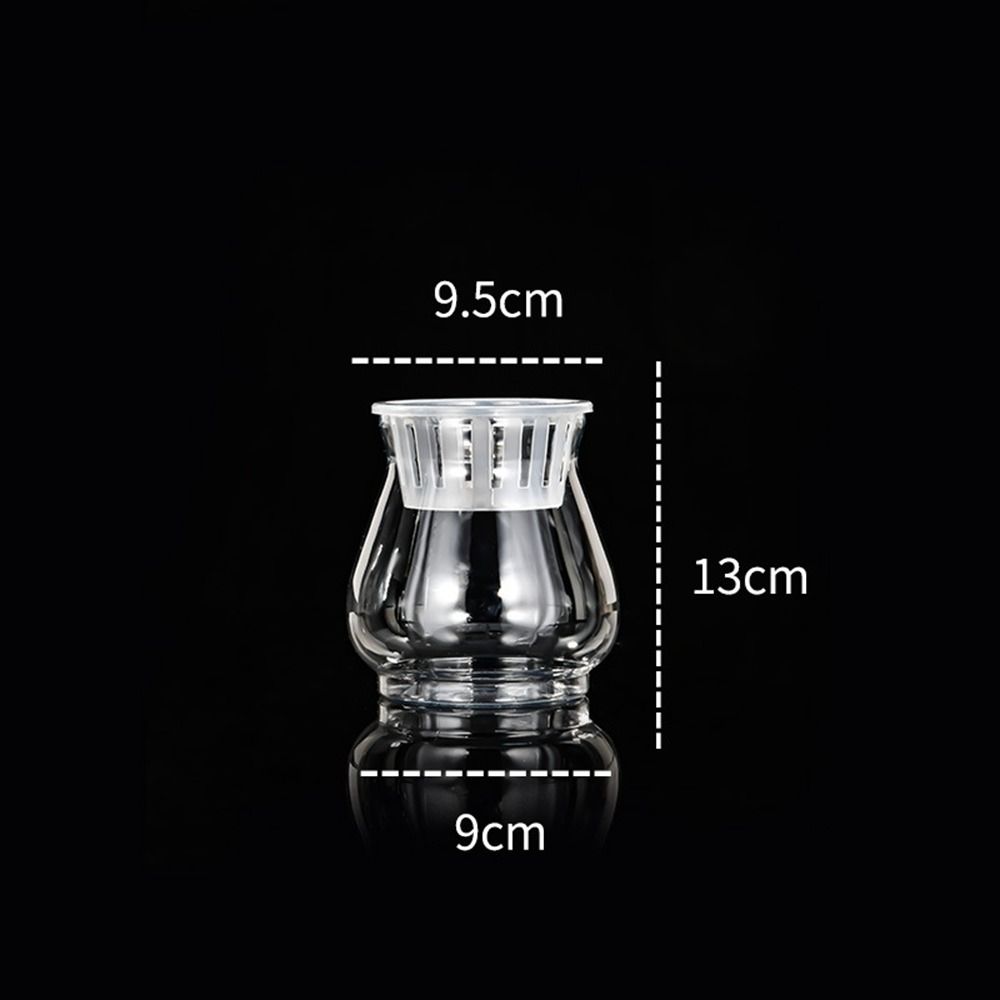 Self Watering Hydroponic Flower Pot Creative Plastic Transparent Aquatic Plant Container Floor