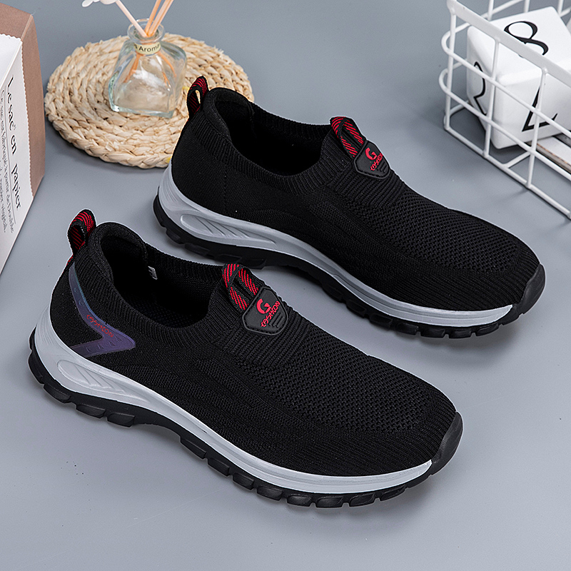 Zulijian Shoes for the Old Slip-on Walking Shoes Shoes for the Old Official Men's Autumn Old Beijing Cloth Shoes. 