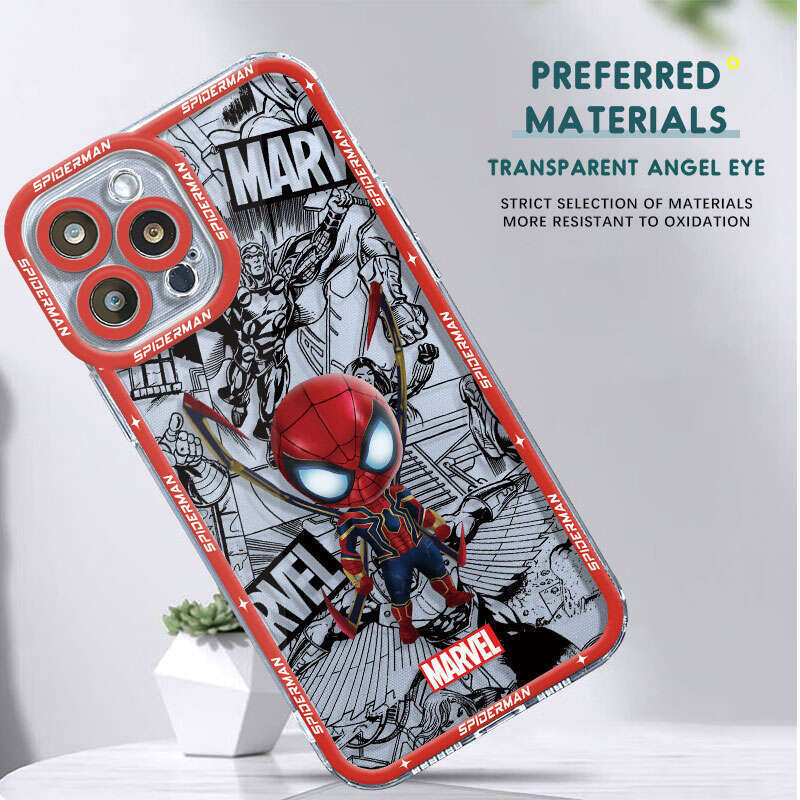 [Op057] Xiaomi POCO X3 NFC x4 x 5 m3 M4 11 Lite 11t Pro Hidden Spider Man Deadman Groot TPU Transparent Zacht. 