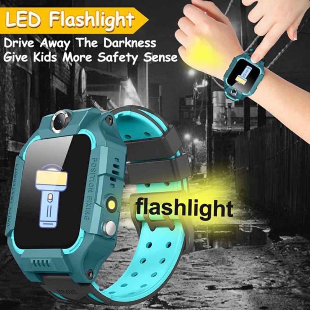 Z6F Kids Smart Watch SOS GPS Phone Watch IP67 Waterproof Remote Photo Voice Chat Smartwatch For Ios Android Child Boy Girl Gifts. 