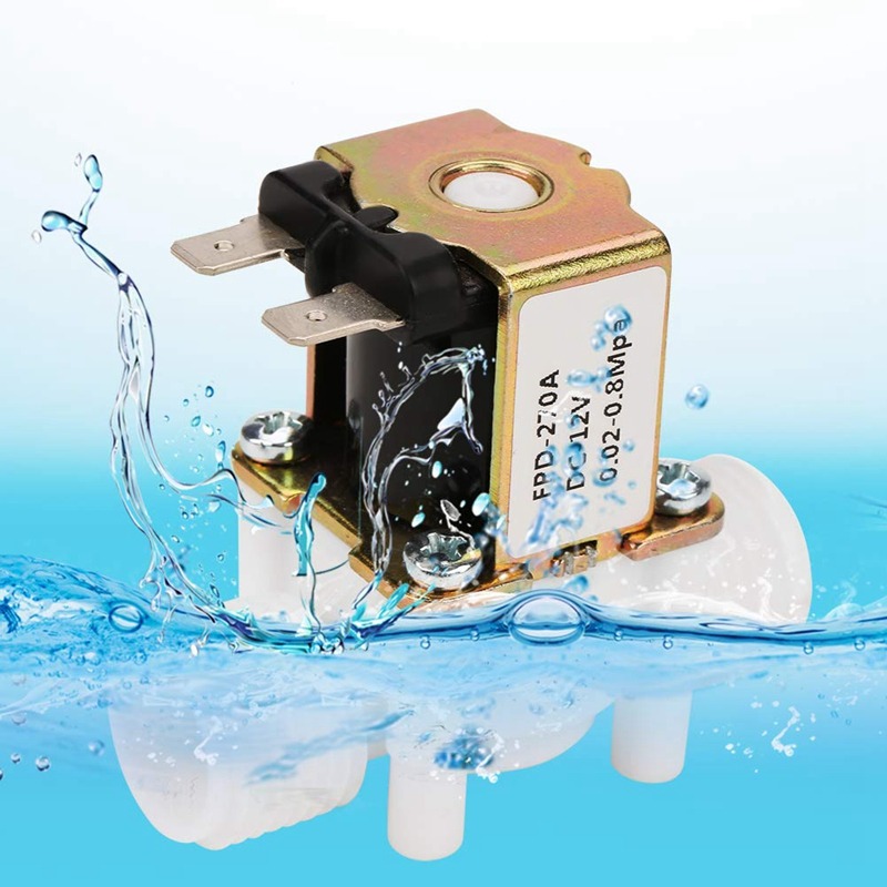Dc12v N/C Normally Closed Water Solenoid Valve G1/2-Inch Plastic Electrical Solenoid Valve For Automatic Water Lines On and Off. 