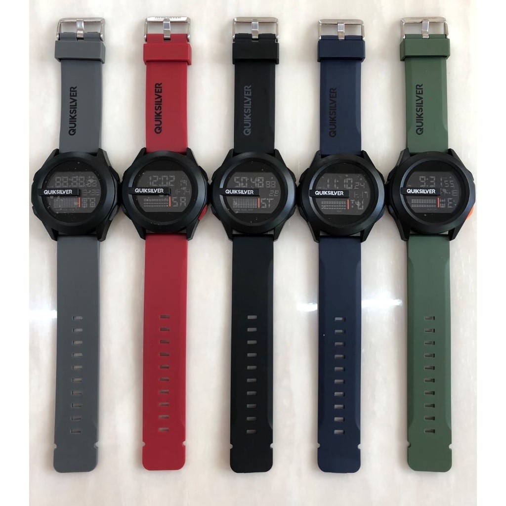 【Miga Plaza】Silicone Watch Quicksilver Watch Men Drone Strab Rubber Digital WaterProof Wrist Watch. 