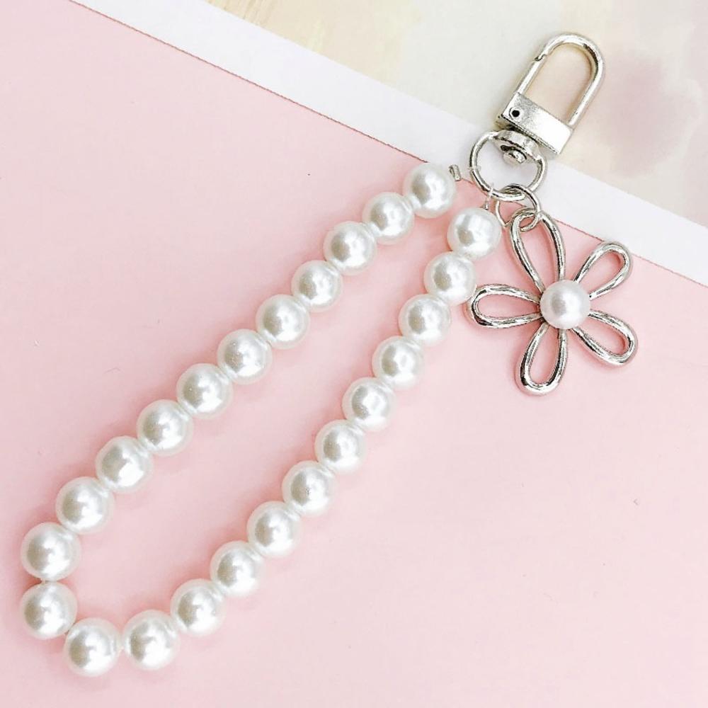 Mobile Phone Chain Pendant Keychain Mobile Phone Case Pearl Pendant DIY Pearl Pendant Pearl Pendant. 