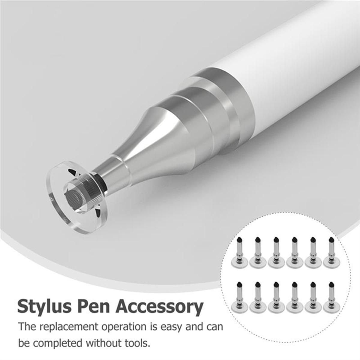 12Pcs Tip Capacitive Stylus Touch Screen Pen Nibs Silicone Pencil Tip