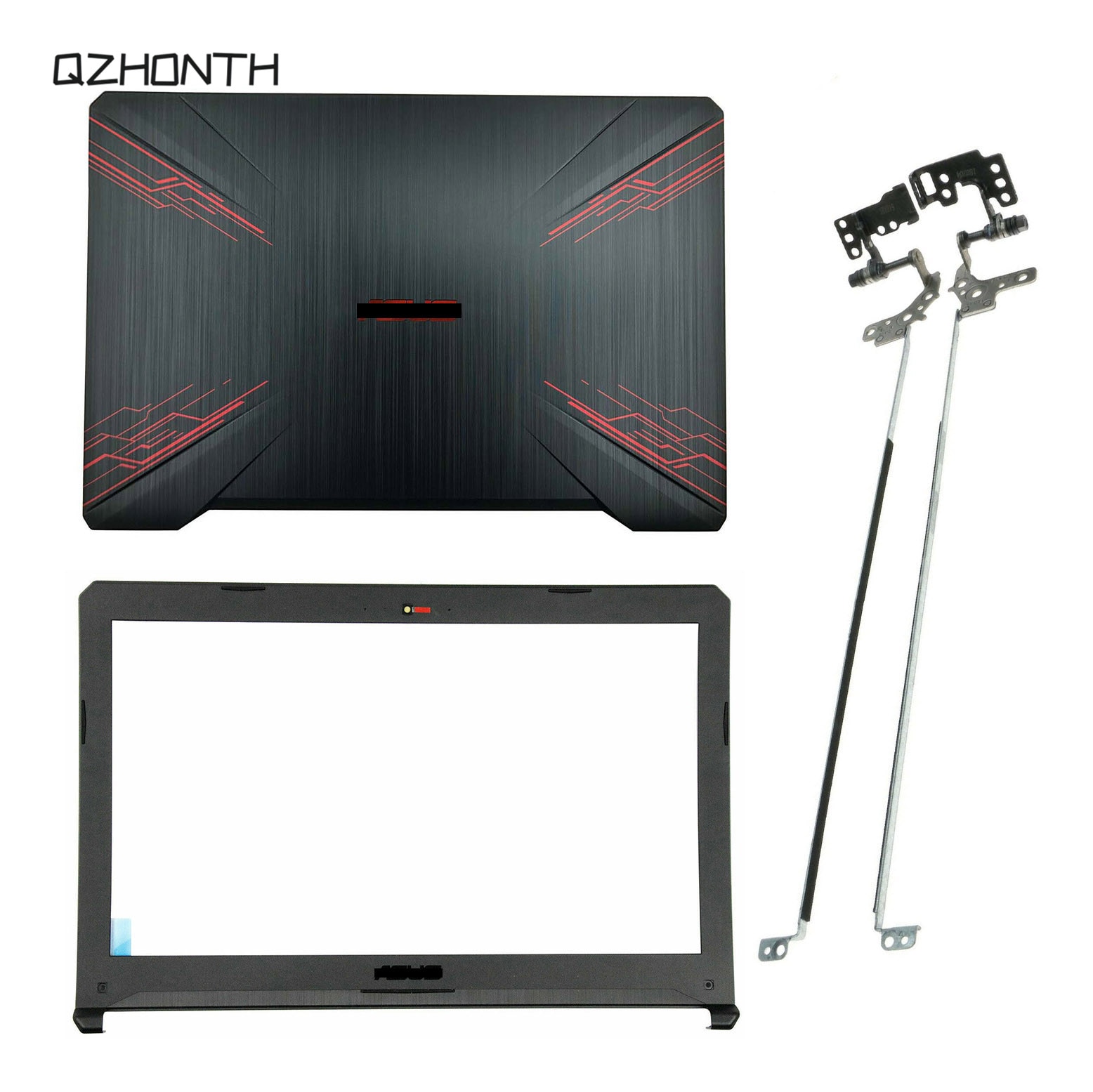 New LCD Back Cover Front Bezel Hinges For Asus TUF Gaming FX504 FX504G FX80 FX80G
