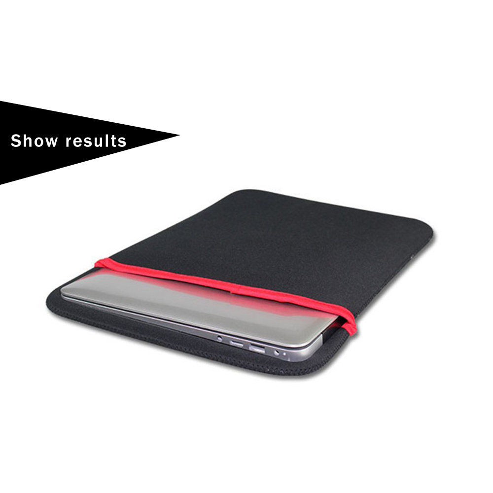 13 Inch 14 Inch 15.6 Inch Laptop Pouch Black Reversible Protective Soft Laptop Sleeve Bag Air Pro Notebook Computer Pouch Multi-function. 