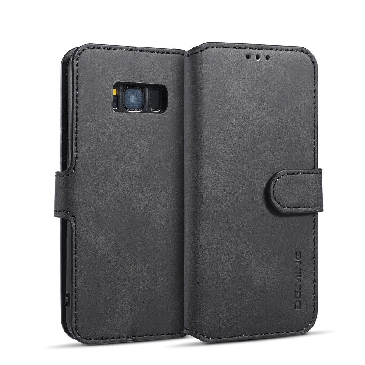 For Samsung Galaxy S8 Premium PU Leather Magnetic Flip Case