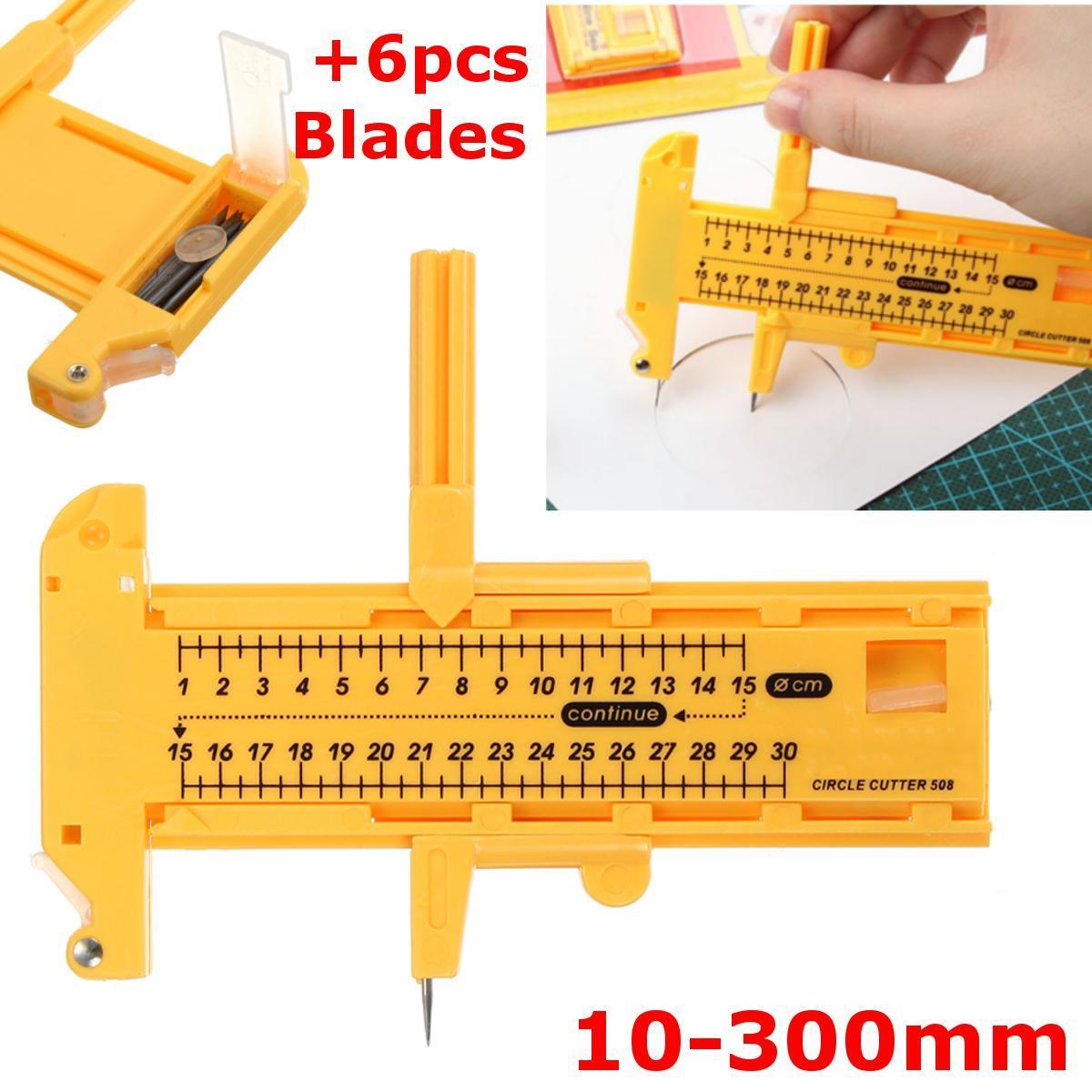 Adjustable Compass Circle Cutter Diameter 12-300mm Paper Craft Tool