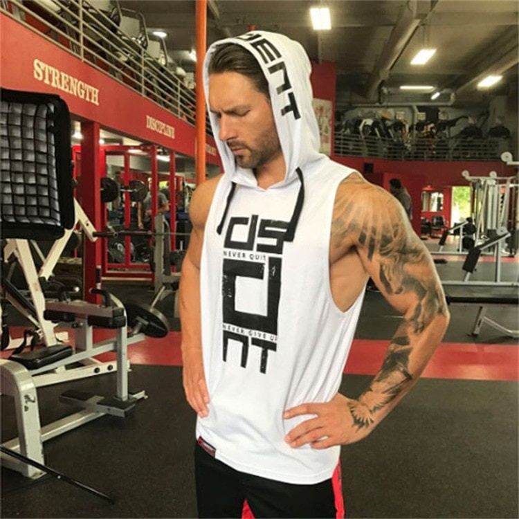 Gyms Clothing Tan Top Men Cotton Muscle 
