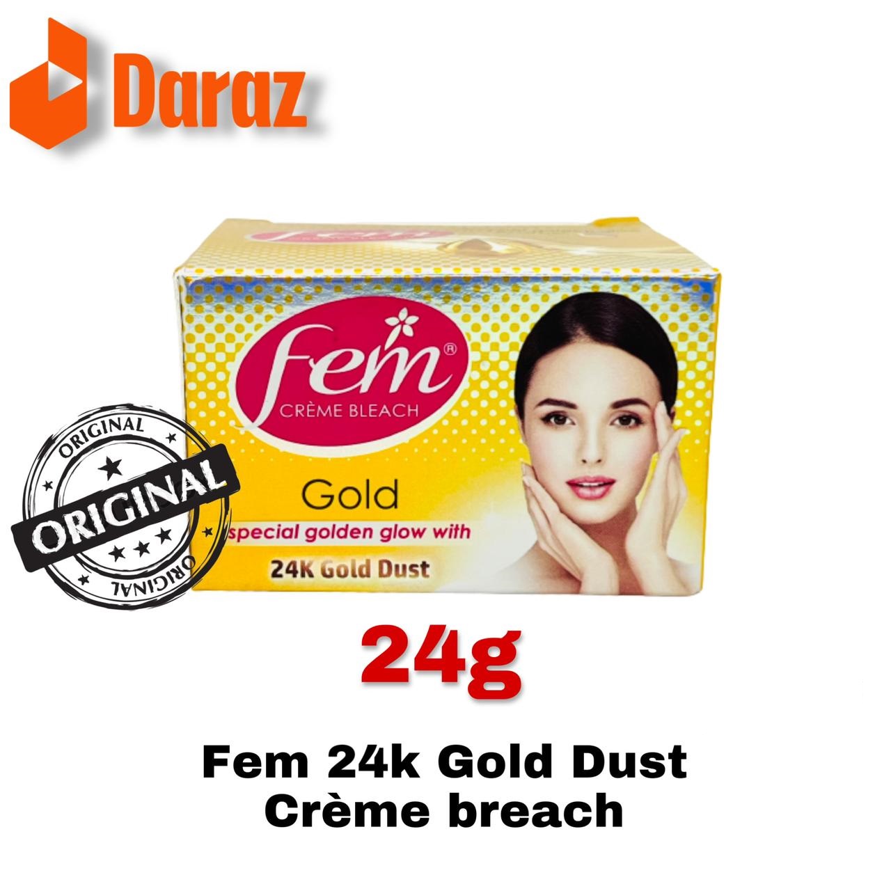 Fem Gold Creme Bleach With Real Gold 24g. 