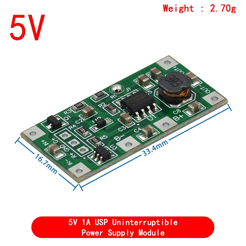 DC 5V 9V 12V Charging Step Up Booster Module for 18650 Lithium Battery UPS Voltage Converter Protection. 