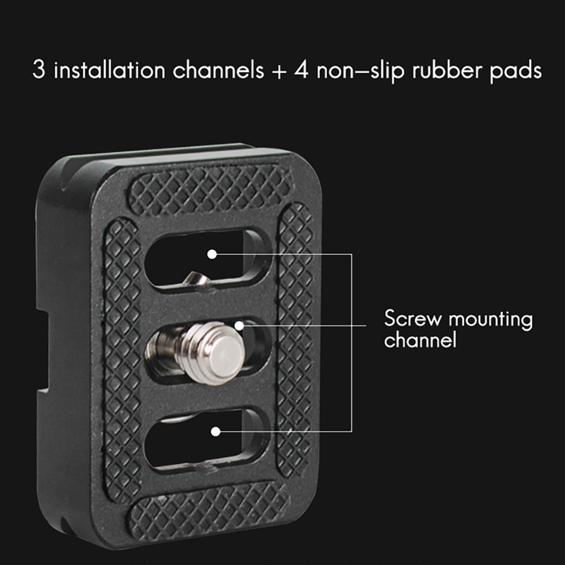 Quick Release Plate for Sirui Tripod with C-10,C-10X,E-10,E-20 Ball Heads and for 3T-35R/T005 Series Tripod Kits 2PCS. 