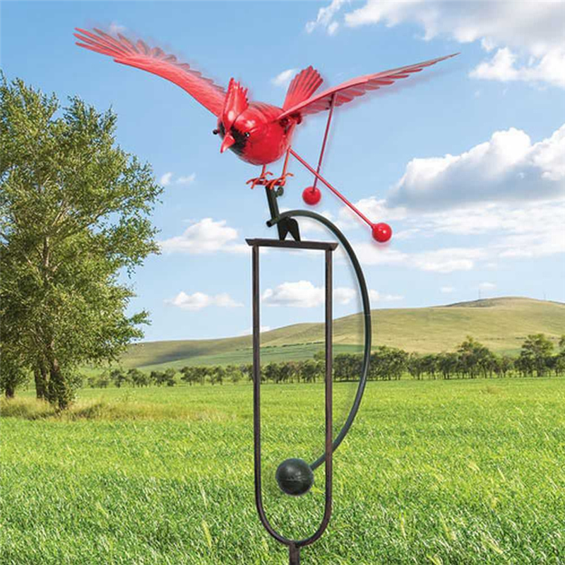 Life-Like Eagle Sculpture Wind Spinner Decorative Flapping Wings Flying Owl Garden Windmill. 