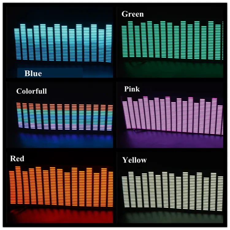 Led sound store equalizer