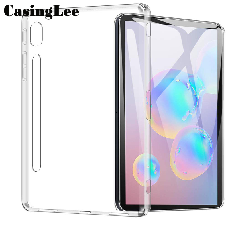 CasingLee Samsung Galaxy Tab S7 Plus case  Shockproof Silicone Clear Back cover Samsung Tab S7 Plus Airbag Transparent Protective Cover cases Galaxy Tab S7 Plus 12.4inch. 