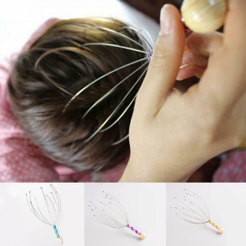 Head Neck Scalp Massager Massage Octopus Equipment Stress Release Relax Tool 1 Pcs. 