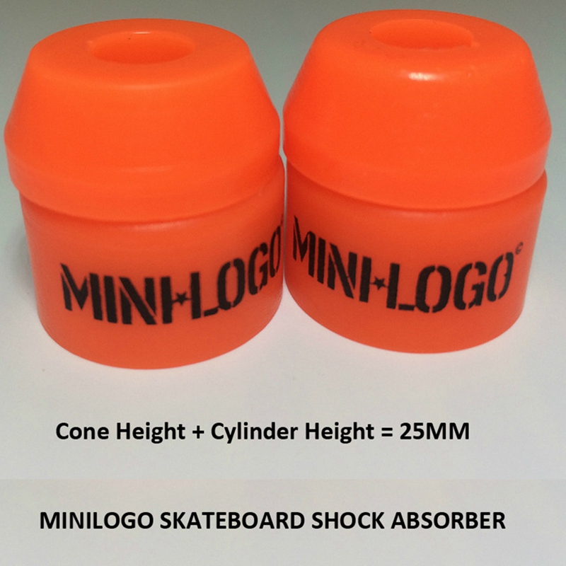 Minilogo Skateboard Shock Absorber 94A Rebound Polyurethane Pad Skate Board Accessories Skating Deck Truck Steering Pad. 