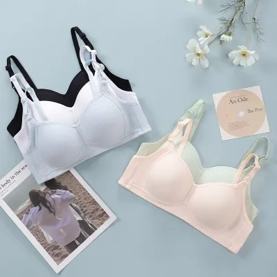 Pure Cotton Girl Bra without Steel Ring Growth Period Underwear Female  Junior and Middle School Students Cotton bra