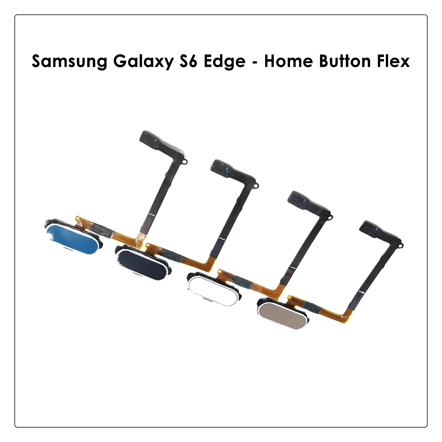 Samsung Galaxy S6 Edge Home Button Flex Blue Gold