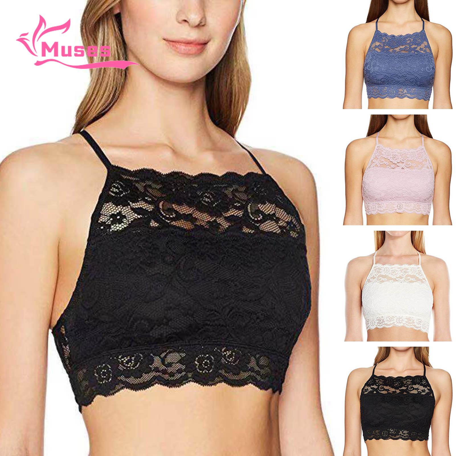 Muses Mall Thin and breathable lace fabric will keep you feeling cool in hot summer. The bandeau design can show off your collarbone very well.