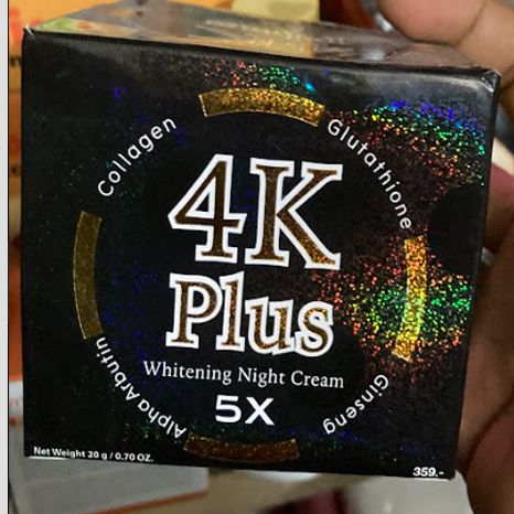 4K Plus 5X Whitening Night Cream Made in Thailand Original 4KP. 