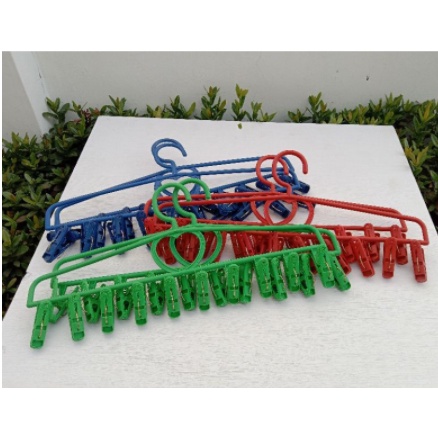 Hanger w/Sipitan w/10 Jumbo clips 6PCS/SET. 