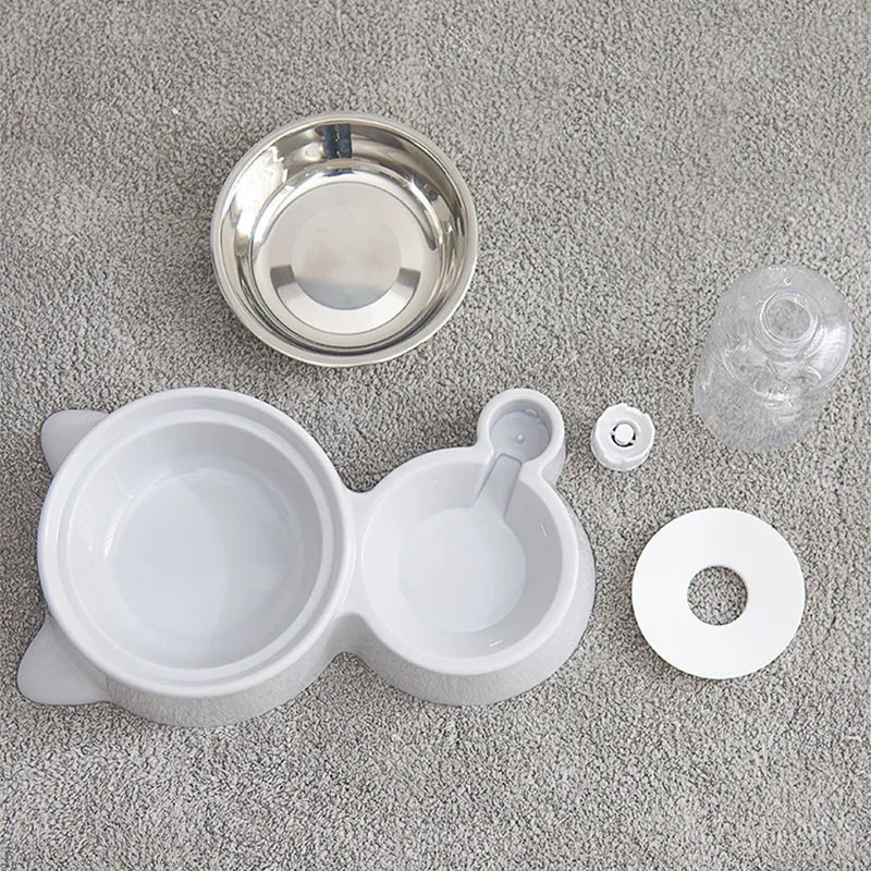 2-in-1 Pet Automatic Water Dispenser Food Bowl Dog Cat Rabbit Drinking Bowl Pets Food Bowls Food Dish Pet Feeders Auto Water Feeder Dog Bowl Feeder Travel Bowl Dog Plate Pet Plate Pets Food Bowl Dog Dish Pet Dish Food Grade Plastic Food Container Storage. 