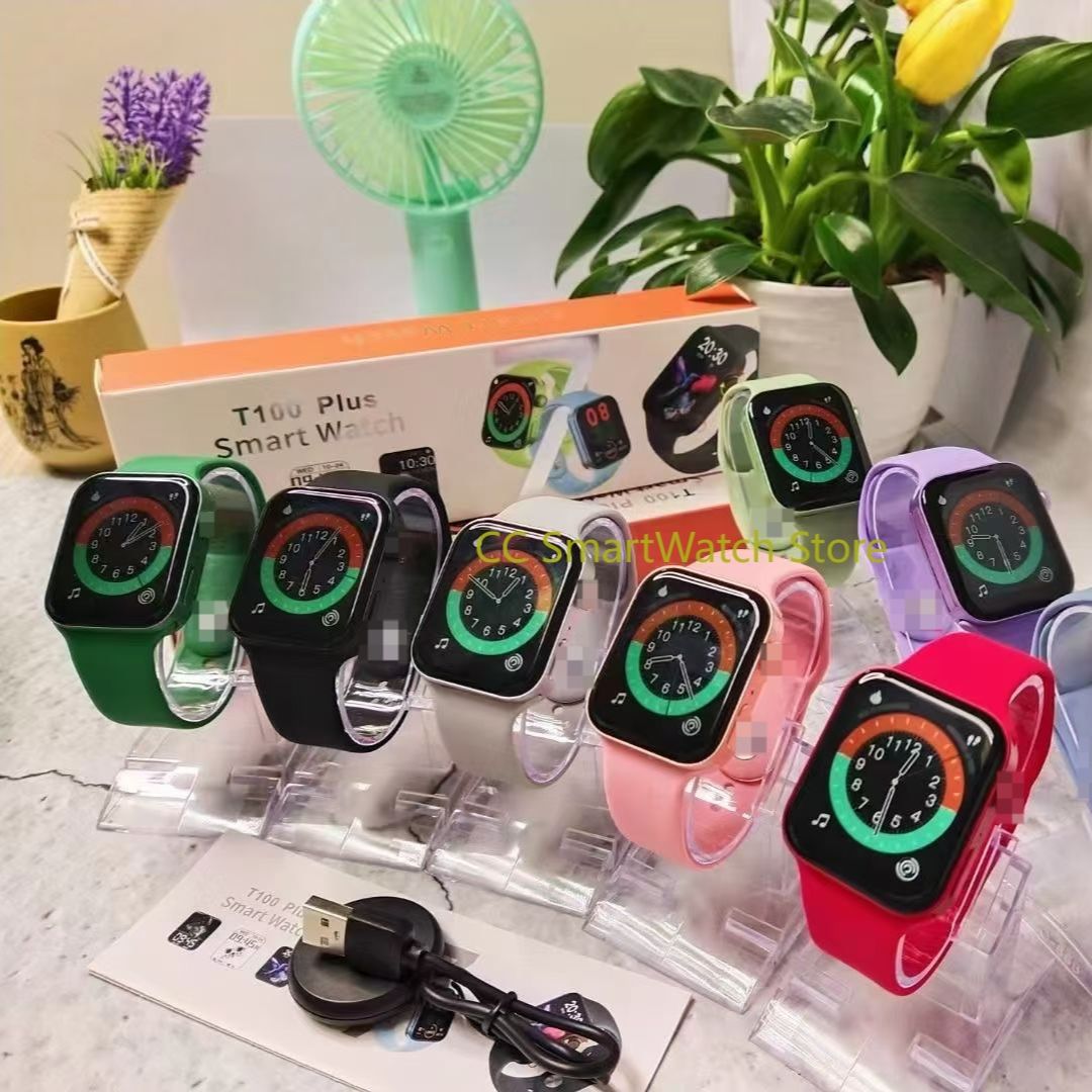 Genuine T100 plus Watch 7 Smart Watch T100plus SmartWatch Bluetooth music Remote Photo Dialing Message Reminder Sports. 