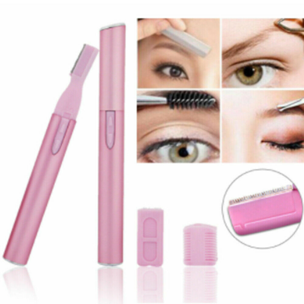 Electric Eyebrow Shaver Remover Body Hair Blade Razor Trimmer Epilator Scissors. 