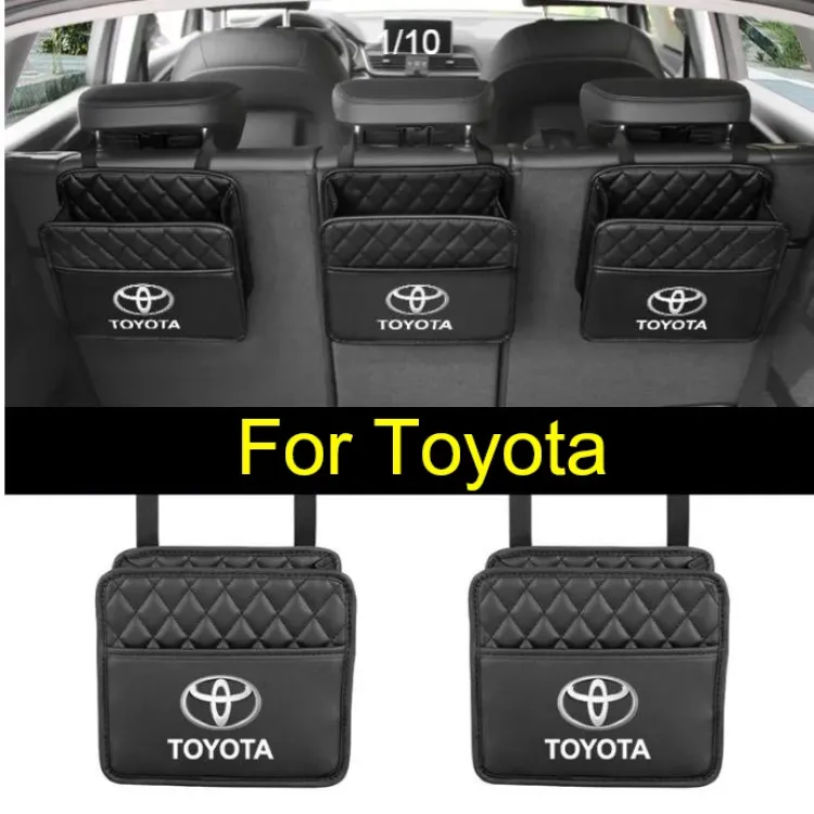 For Toyota Multifunctional Car Organizer Hanging Bag Seat Back Middle  Storage For Camry Altis Fortuner CHR Vios Yaris Avanza innova cross