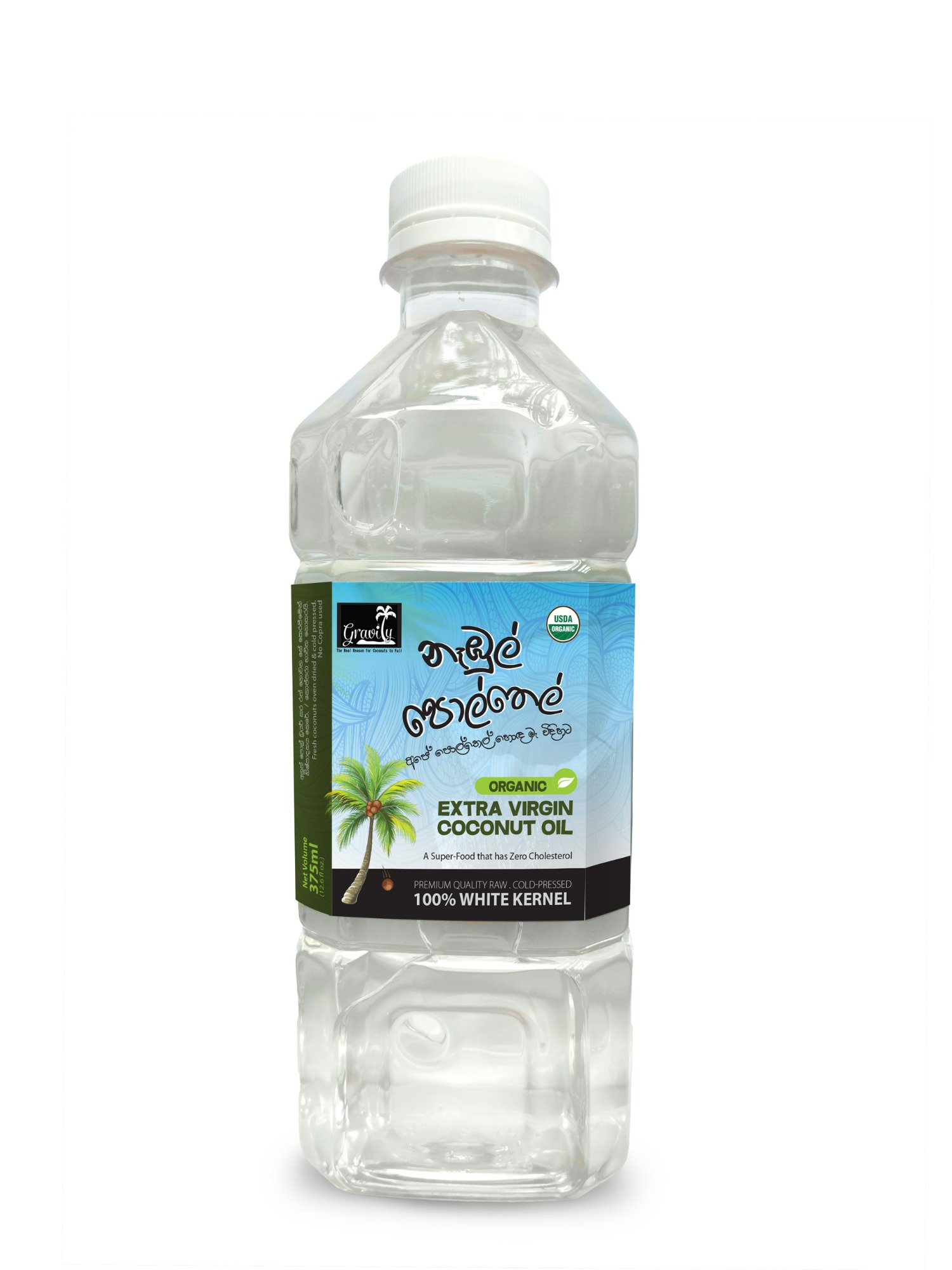 Gravity Extra Virgin Coconut Oil 375 ml (නෑඹුල් පොල්තෙල්) GB