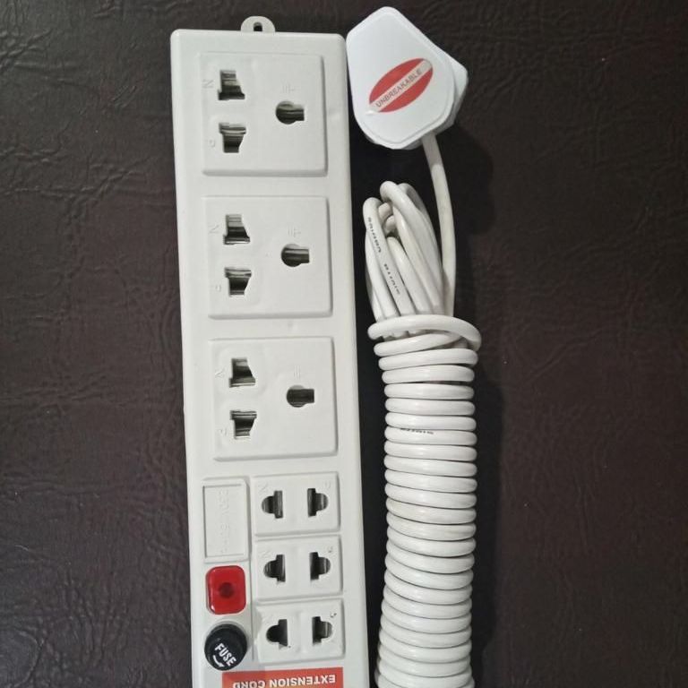 Prime Power Multi Plug Power Extension Cord High Grade Multi Functional Power Cord Socket Round Pin Made in Sri Lanka | 6 Months Warranty | 2 M, 3.5 M, 5 M, 7 M, 10 M Long Cable. 