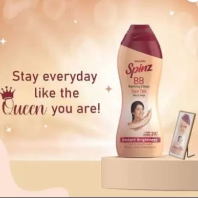 Spinz bb brightening & beauty face talc (natural beige). 