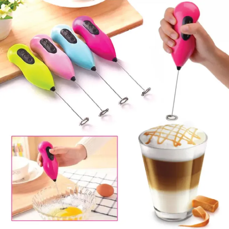 Milk Drink Coffee Whisk Mixer Electric Egg Beater Frother Foamer Mini  Handle Stirrer Practical